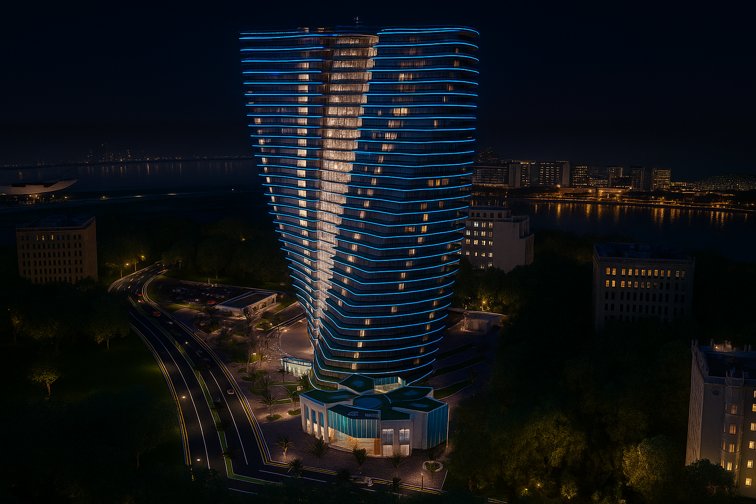 office building 3d render
